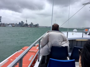 Ferry ride from Devonport to Auckland Central. Blustery!